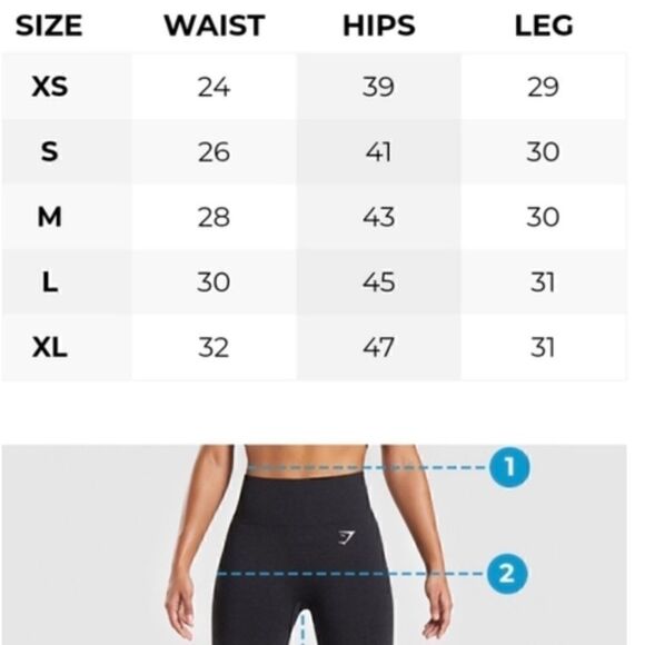 Gymshark High Rise Energy Seamless Perforated Leggings Sz Small - Picture 12 of 12